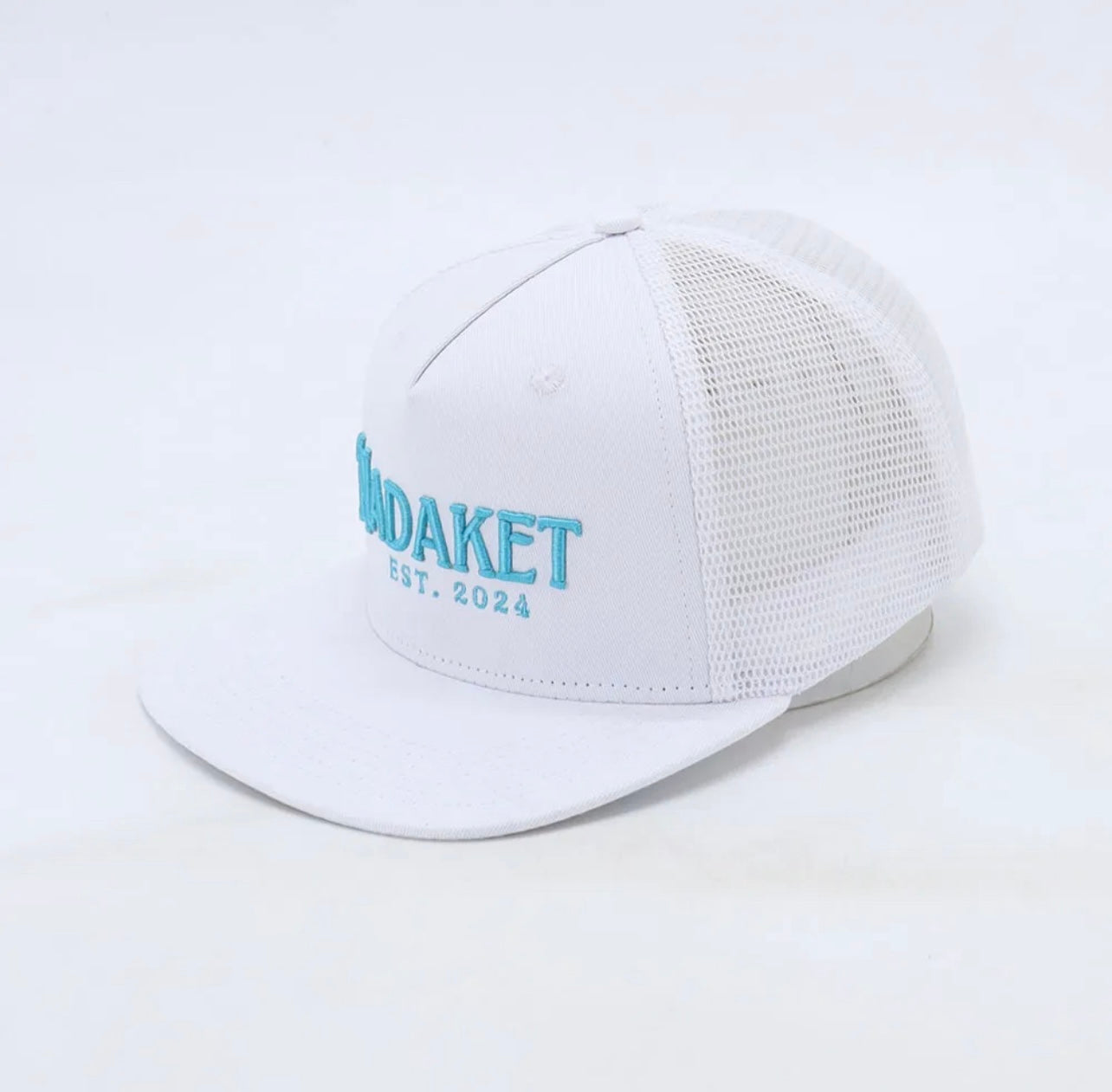 Nadaket - White//Electric Blue Snap Back Hat